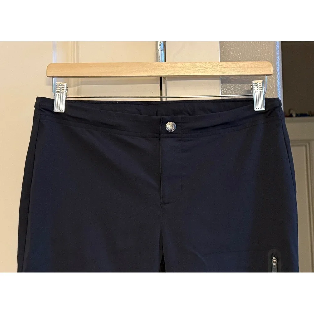 Columbia Women's Black Straight Leg Outdoor Travel Hiking Packable Pants Size L